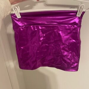 Shiny Purple Women's Skirt